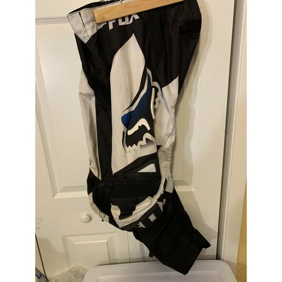 Fox Racing Bike Motocross Black White Blue Pants Men’s Sz 28 - Picture 9 of 11